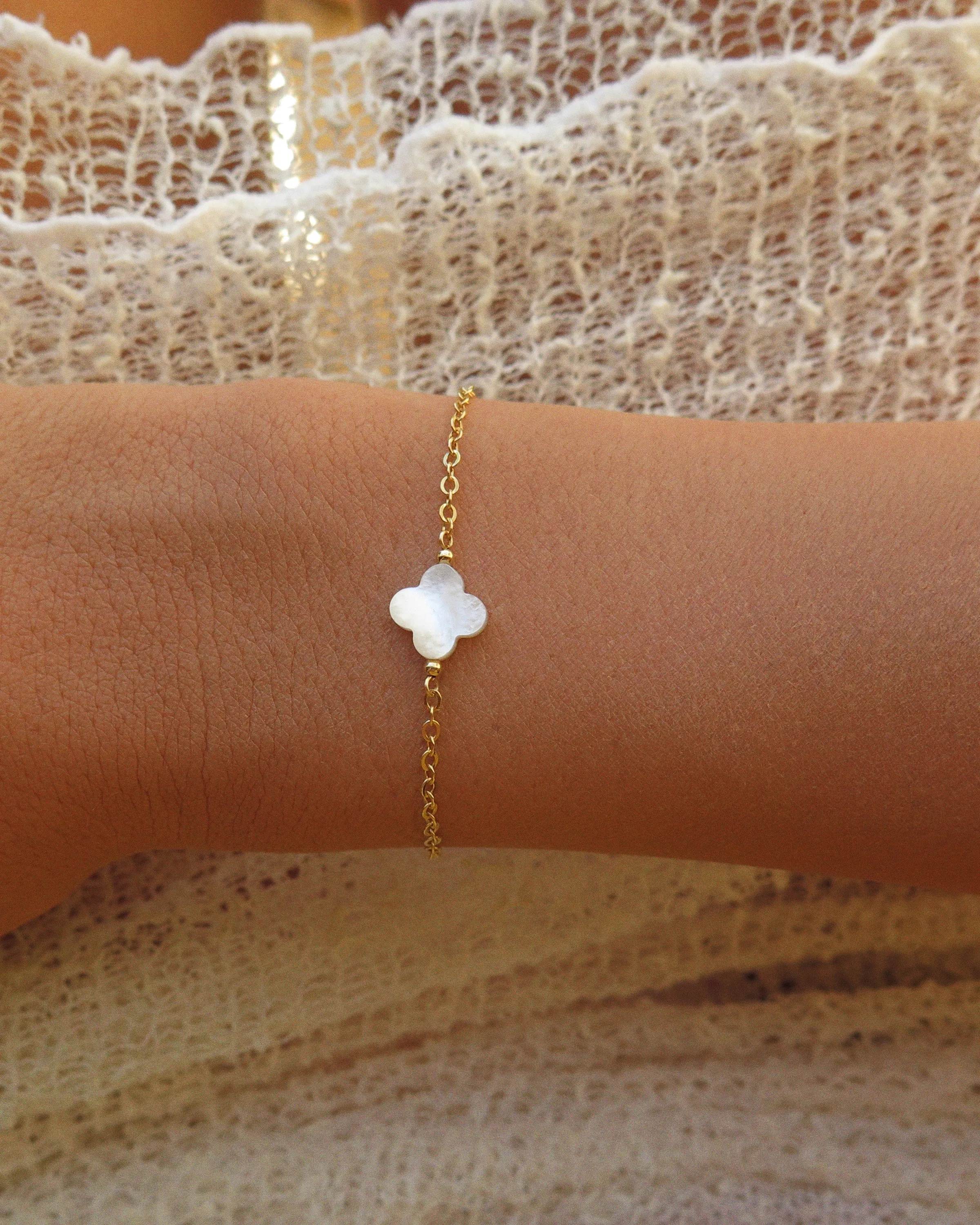 White Clover Bracelet