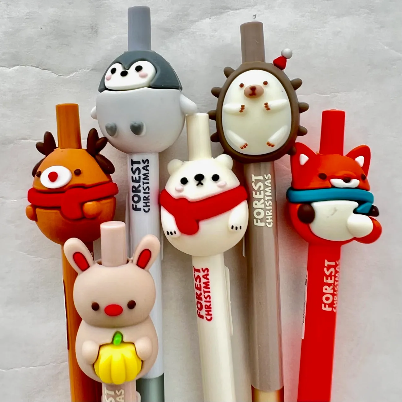 X 22571 FOREST CHRISTMAS ANIMALS GEL PEN-DISCONTINUED