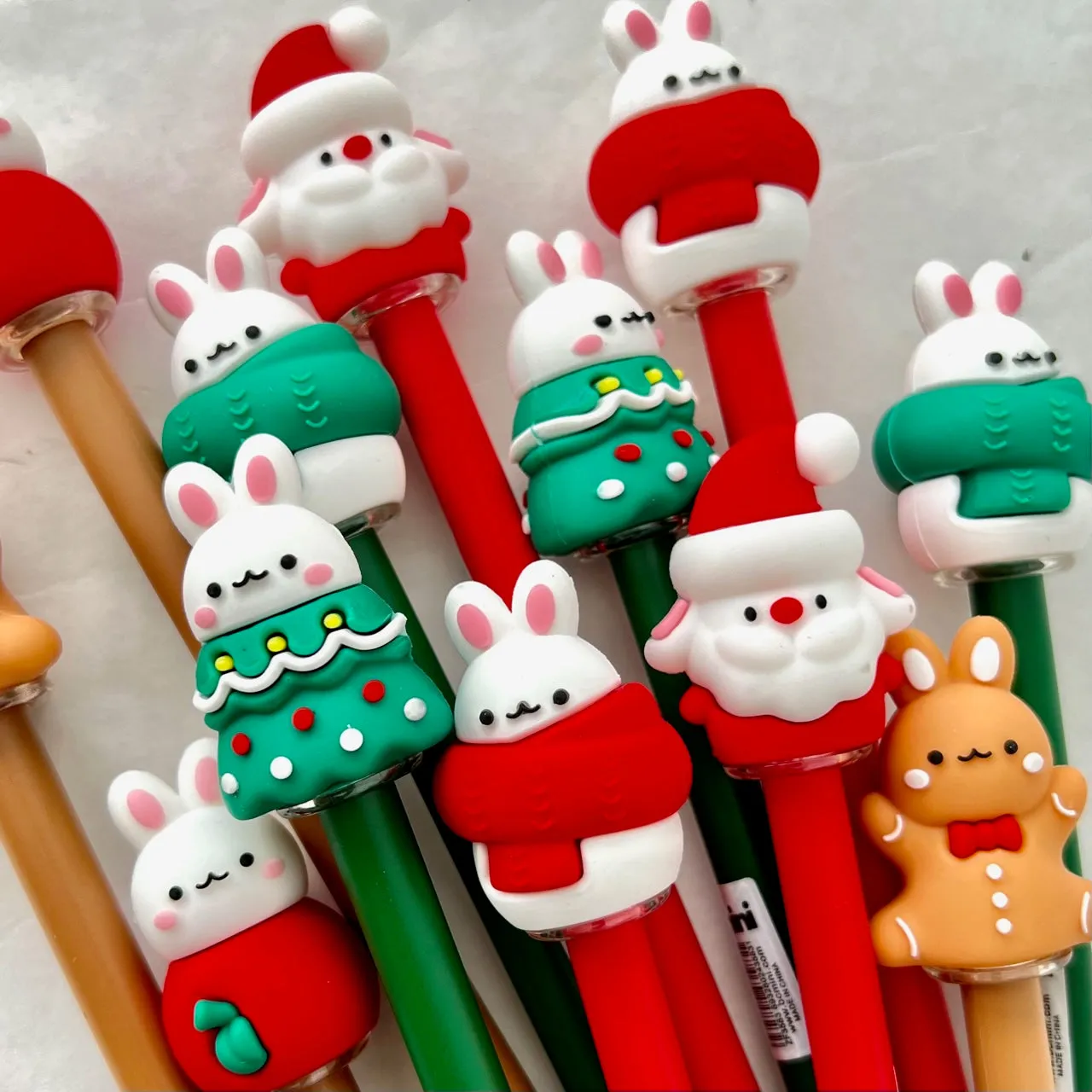 X 22586 CHRISTMAS BUNNY GEL PEN-DISCONTINUED