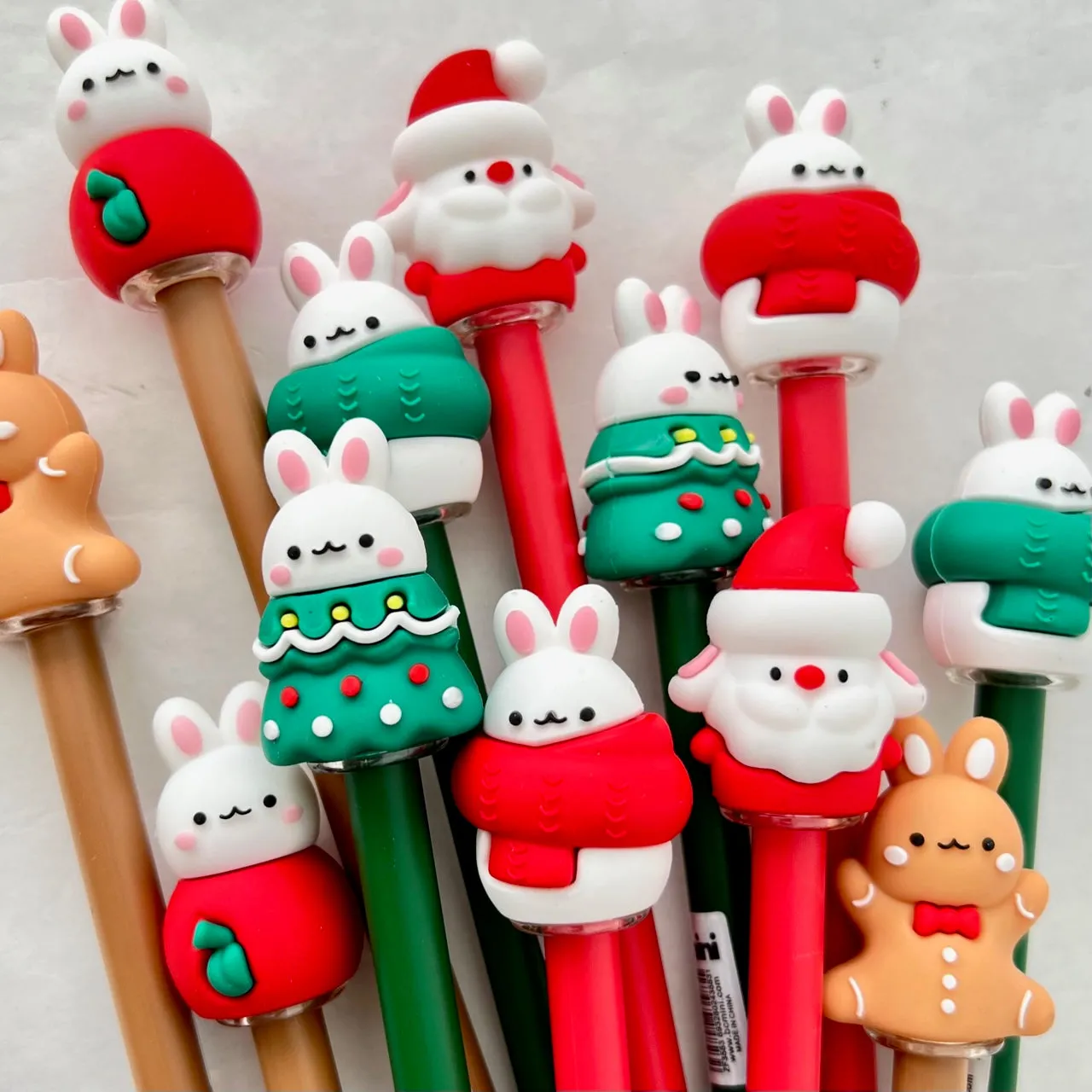 X 22586 CHRISTMAS BUNNY GEL PEN-DISCONTINUED