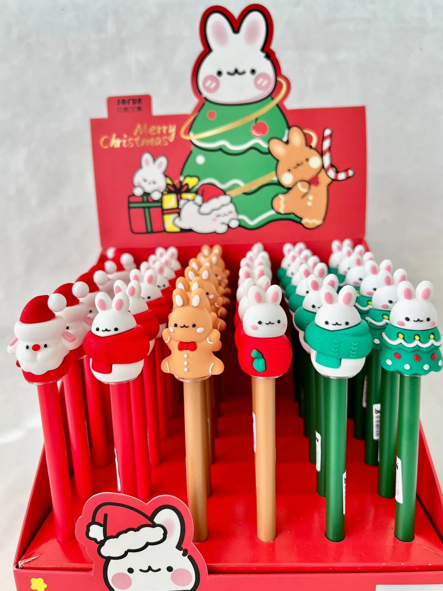 X 22586 CHRISTMAS BUNNY GEL PEN-DISCONTINUED