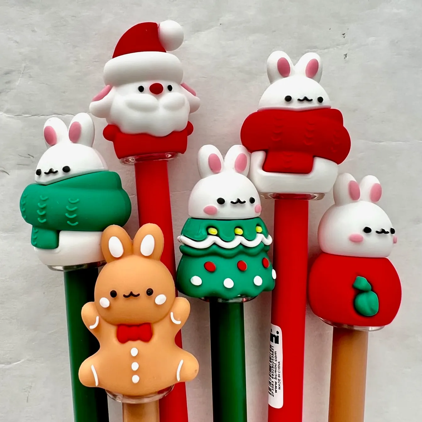 X 22586 CHRISTMAS BUNNY GEL PEN-DISCONTINUED