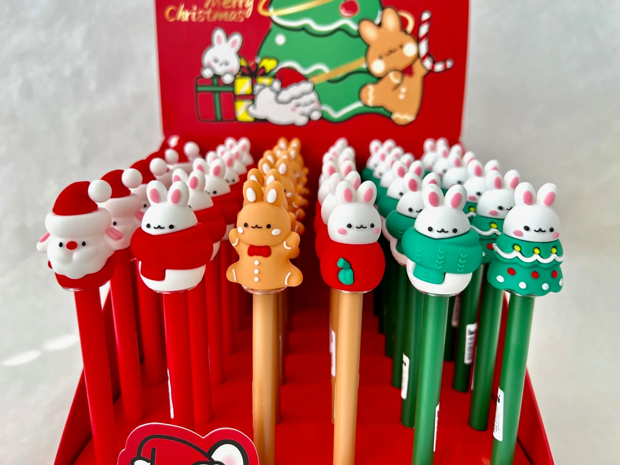 X 22586 CHRISTMAS BUNNY GEL PEN-DISCONTINUED