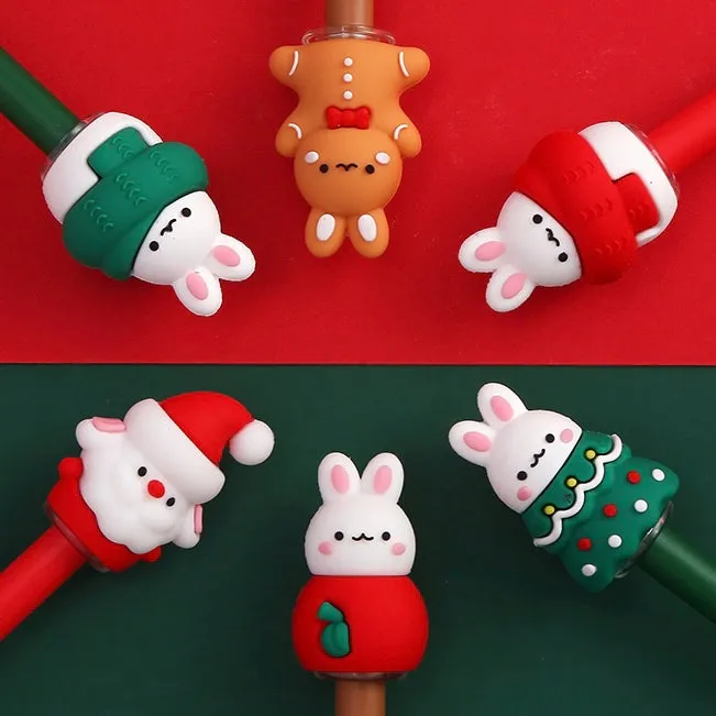 X 22586 CHRISTMAS BUNNY GEL PEN-DISCONTINUED