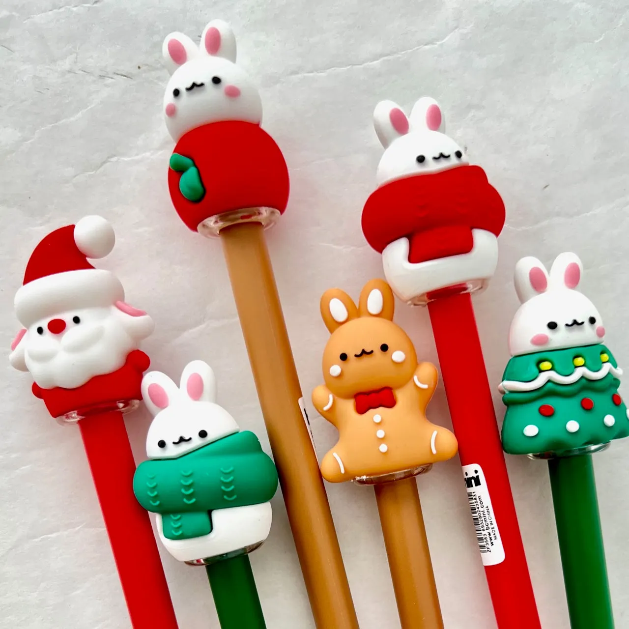 X 22586 CHRISTMAS BUNNY GEL PEN-DISCONTINUED