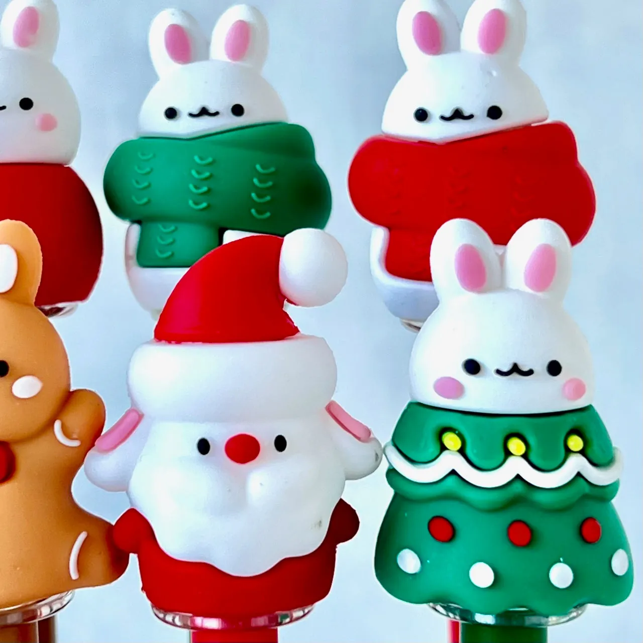 X 22586 CHRISTMAS BUNNY GEL PEN-DISCONTINUED