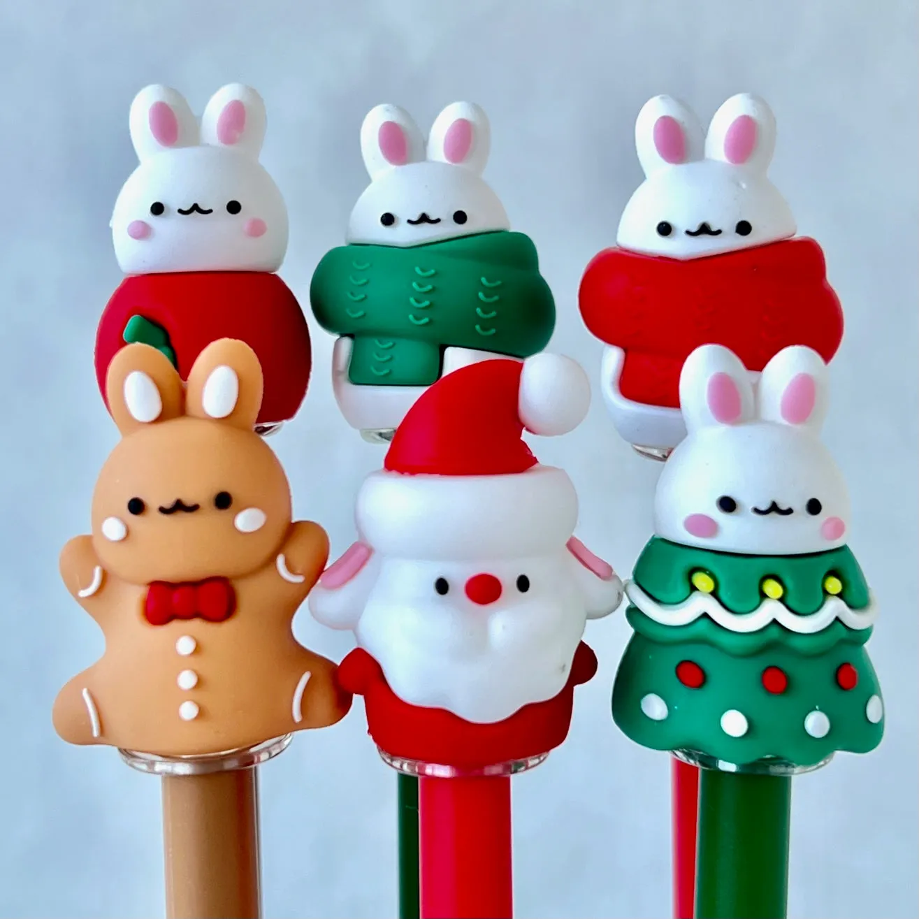 X 22586 CHRISTMAS BUNNY GEL PEN-DISCONTINUED