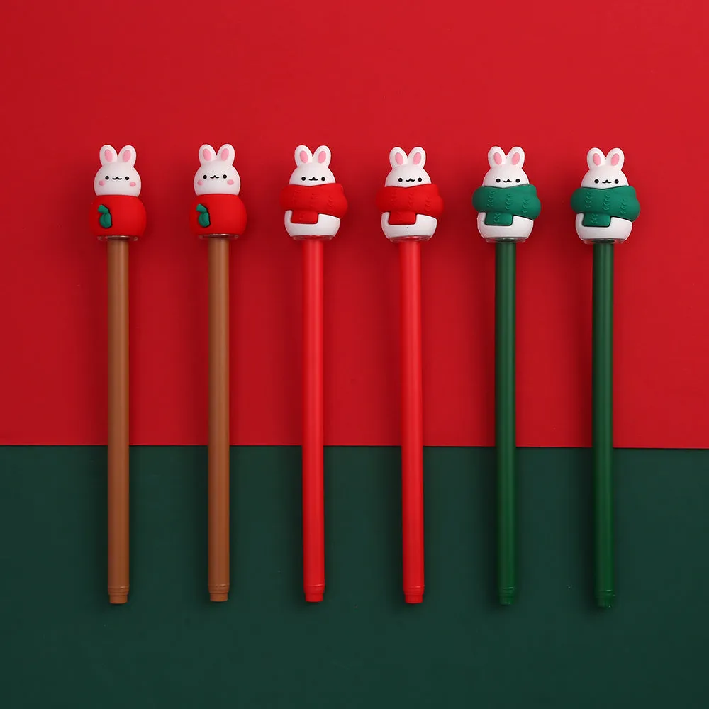 X 22586 CHRISTMAS BUNNY GEL PEN-DISCONTINUED