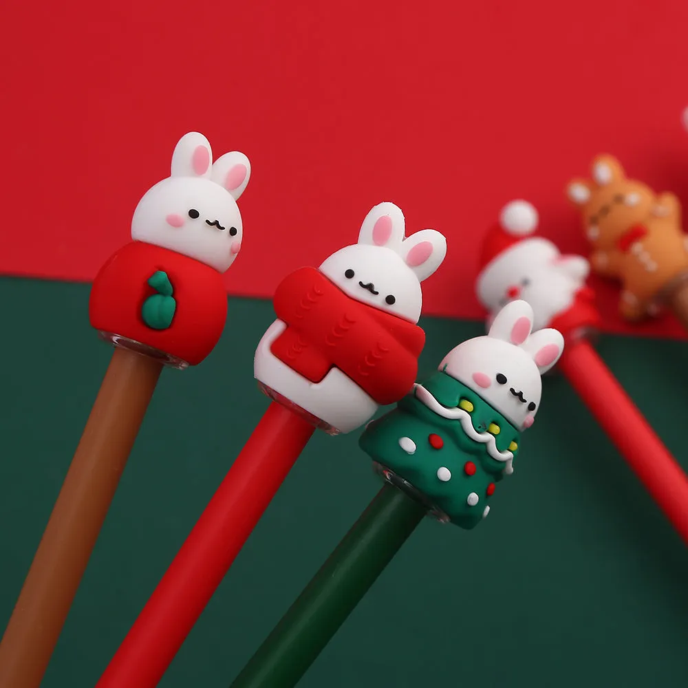 X 22586 CHRISTMAS BUNNY GEL PEN-DISCONTINUED