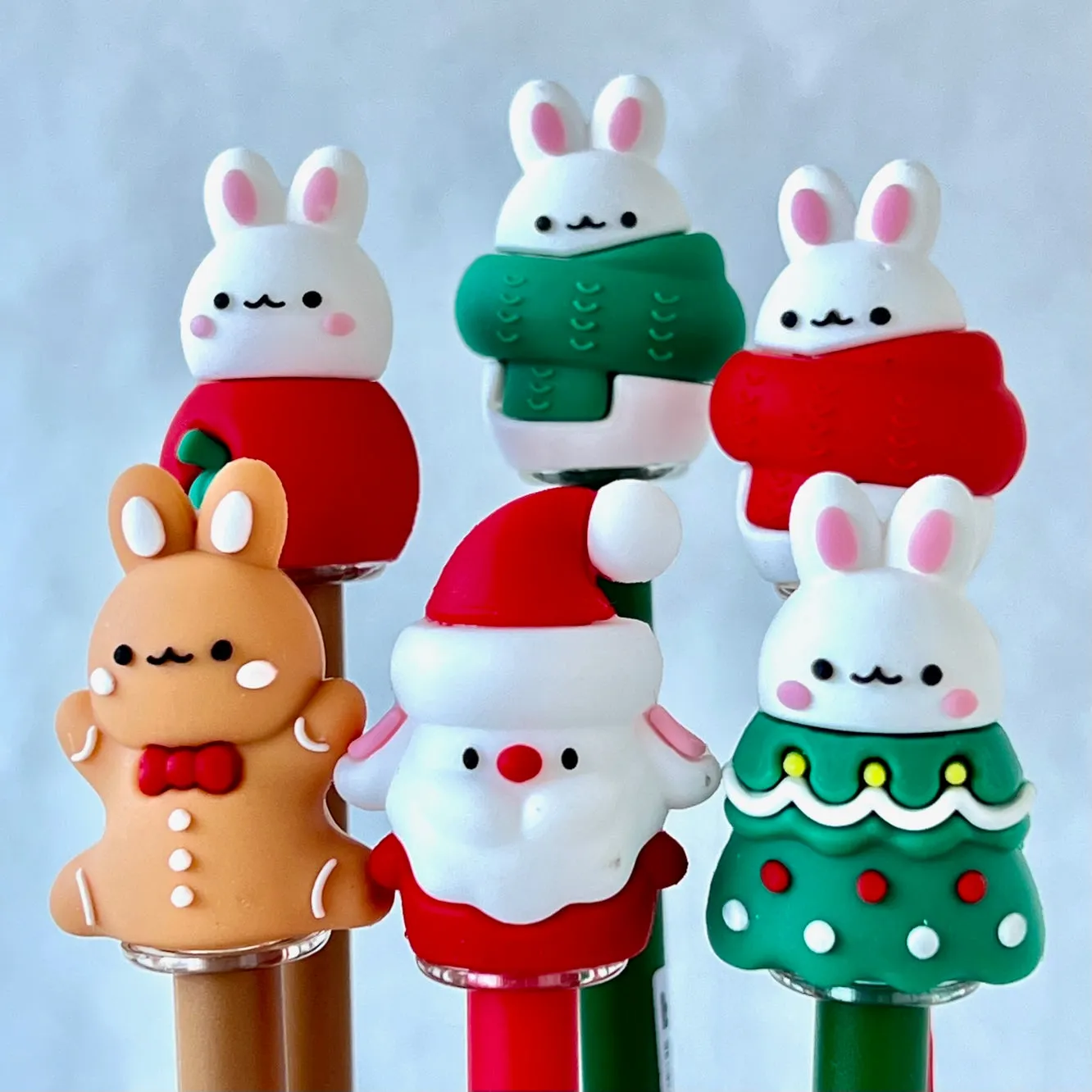 X 22586 CHRISTMAS BUNNY GEL PEN-DISCONTINUED