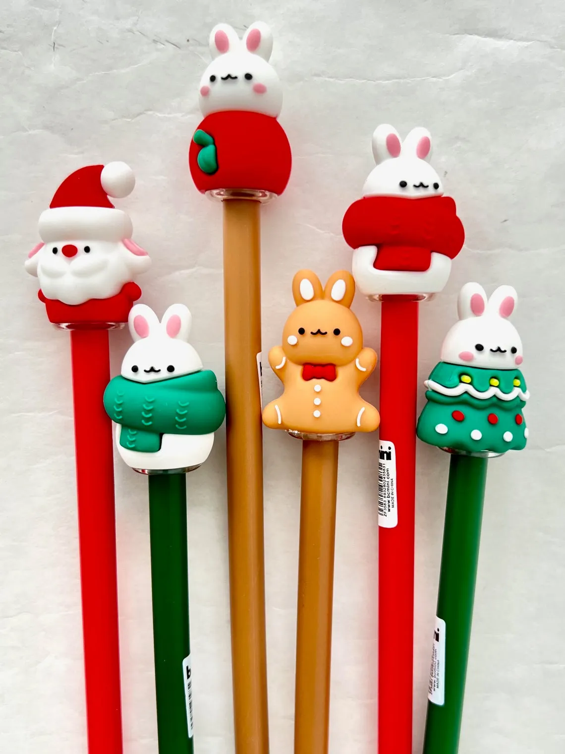 X 22586 CHRISTMAS BUNNY GEL PEN-DISCONTINUED