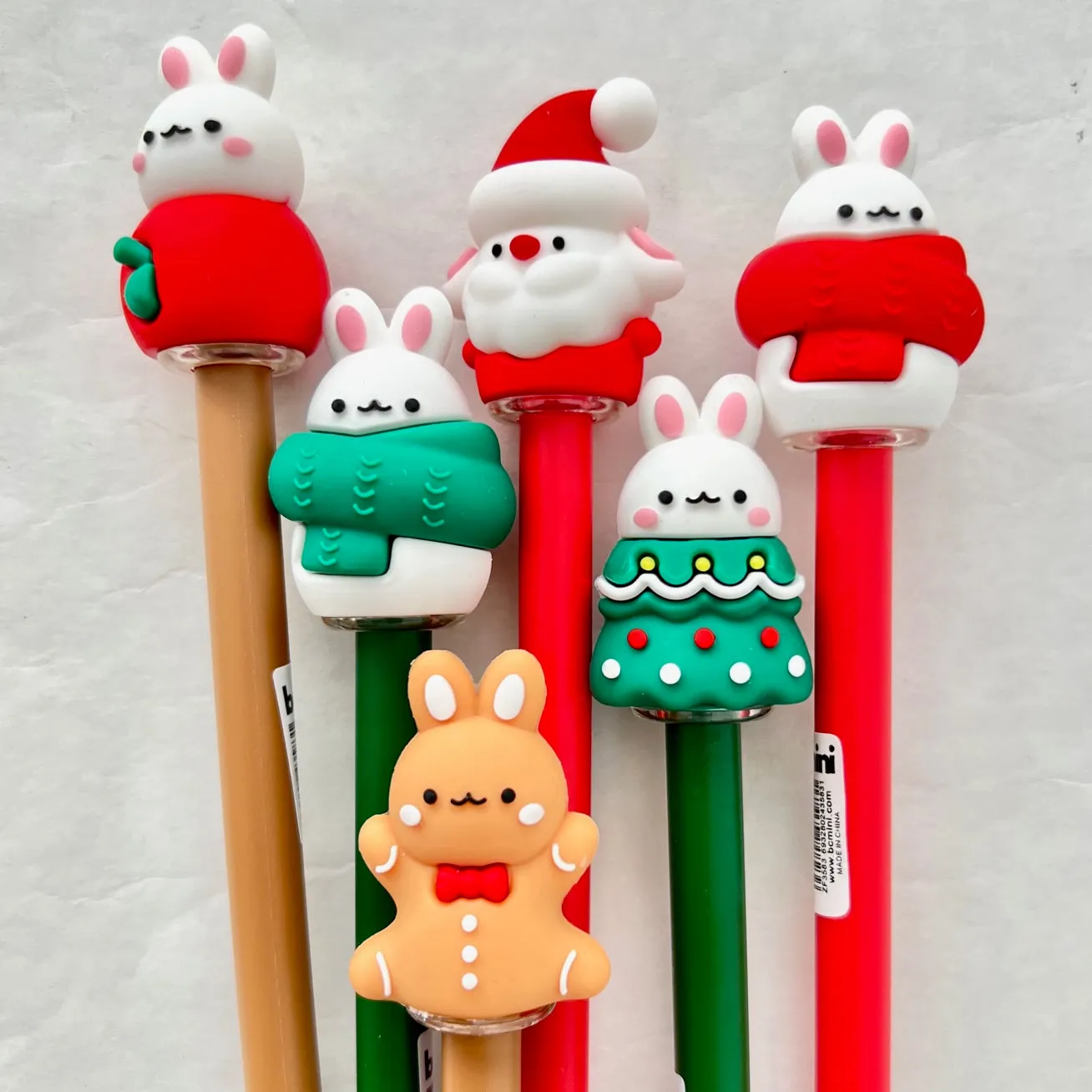 X 22586 CHRISTMAS BUNNY GEL PEN-DISCONTINUED