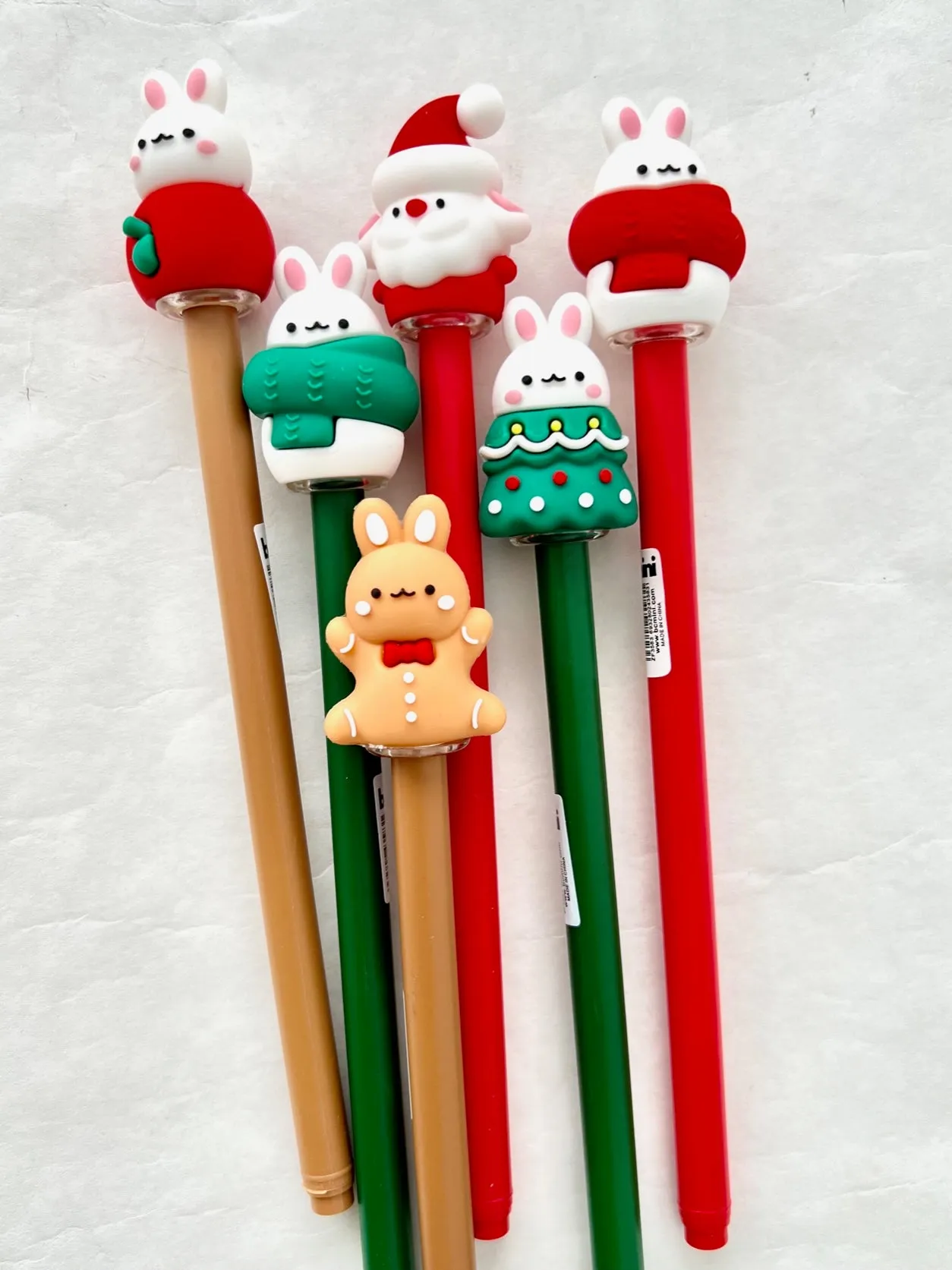 X 22586 CHRISTMAS BUNNY GEL PEN-DISCONTINUED