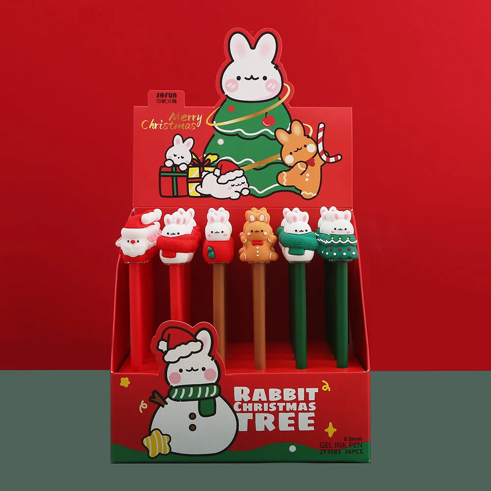 X 22586 CHRISTMAS BUNNY GEL PEN-DISCONTINUED