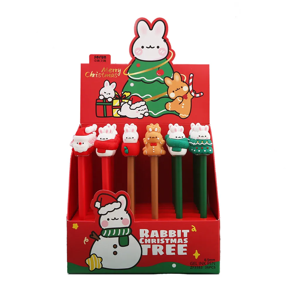 X 22586 CHRISTMAS BUNNY GEL PEN-DISCONTINUED