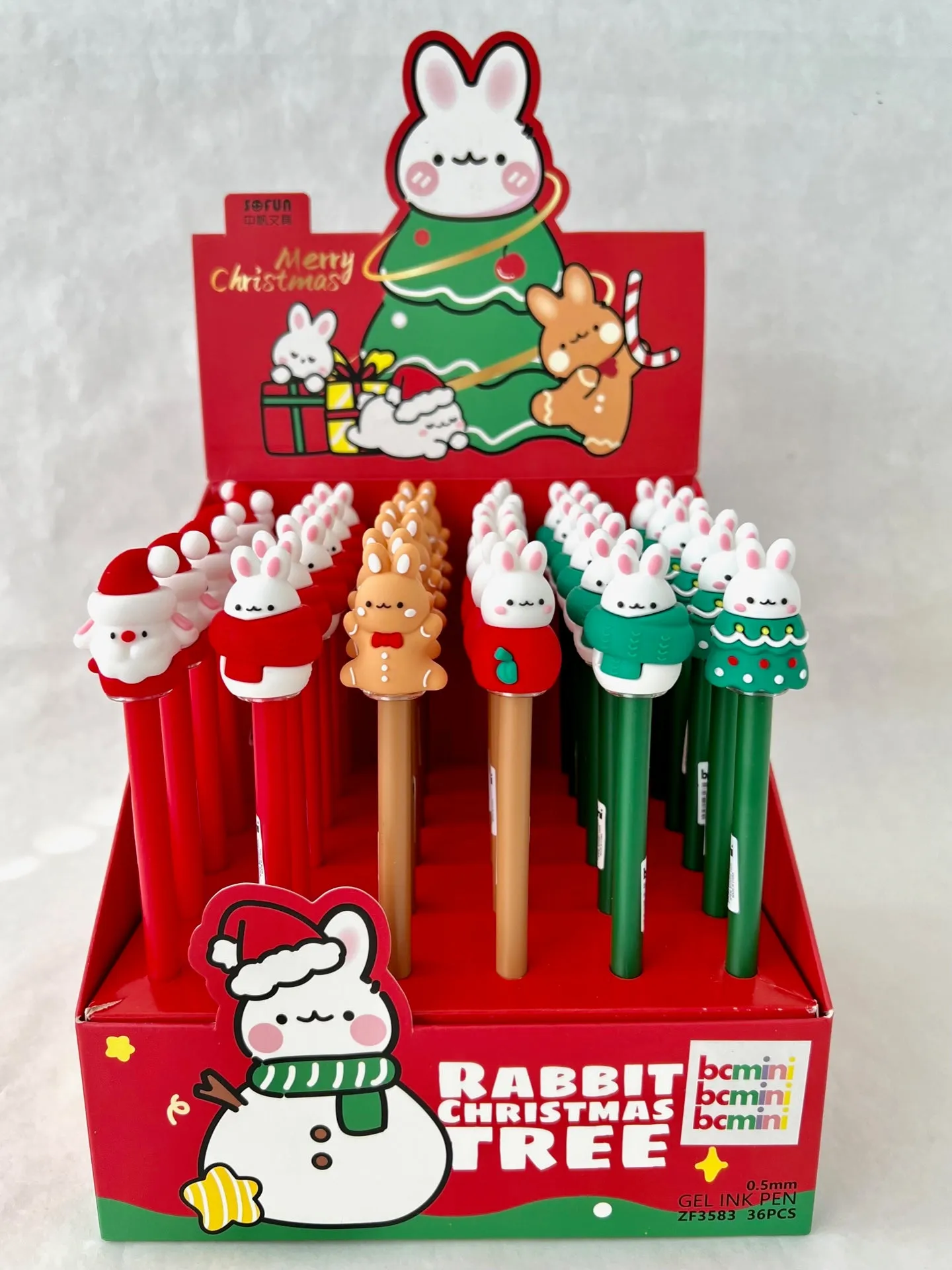 X 22586 CHRISTMAS BUNNY GEL PEN-DISCONTINUED