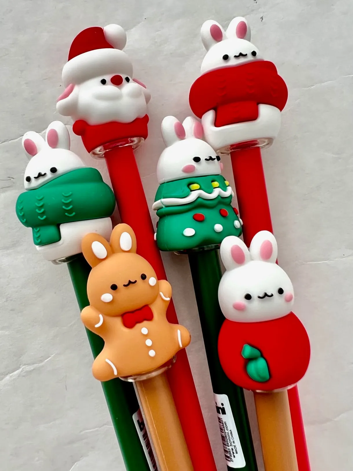 X 22586 CHRISTMAS BUNNY GEL PEN-DISCONTINUED