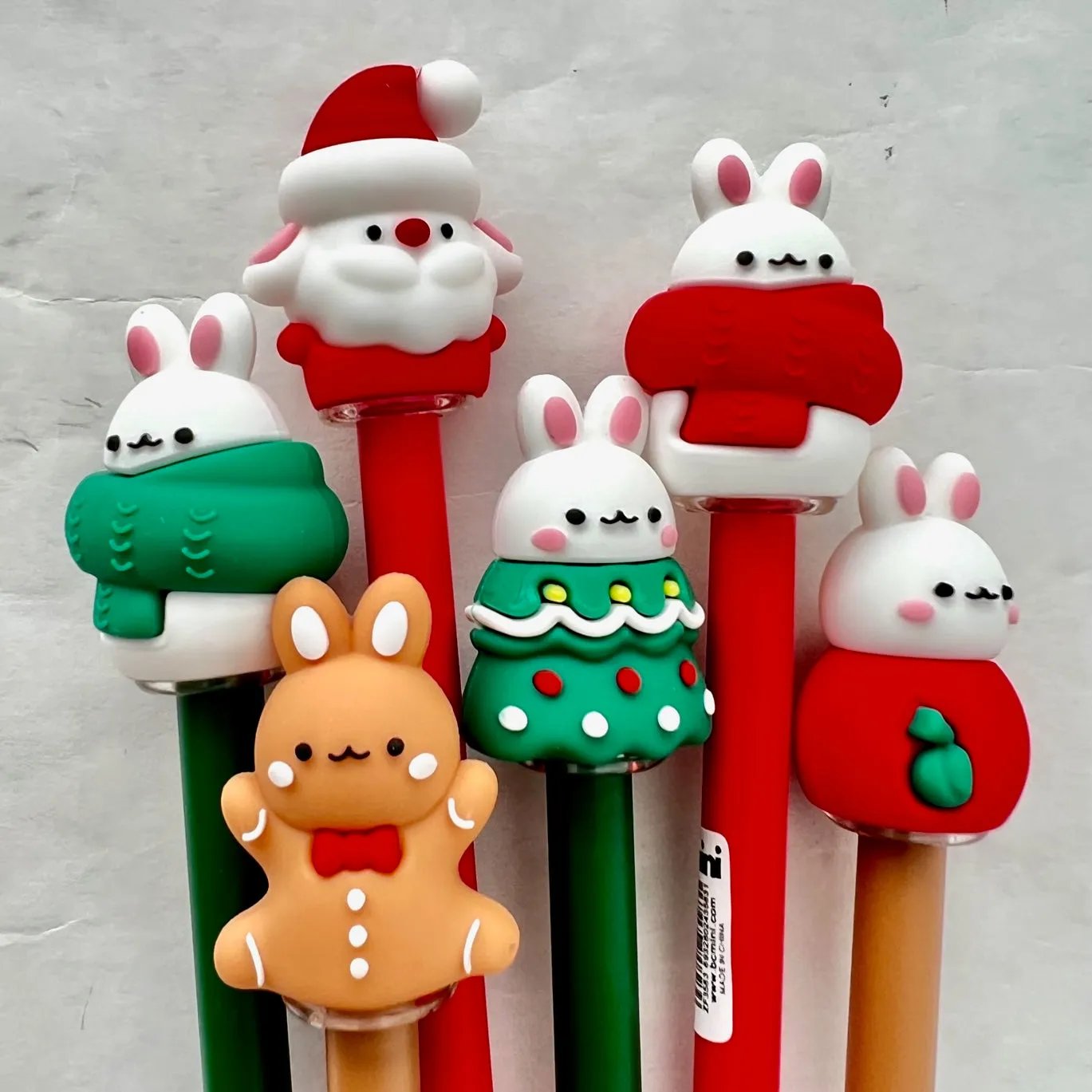 X 22586 CHRISTMAS BUNNY GEL PEN-DISCONTINUED