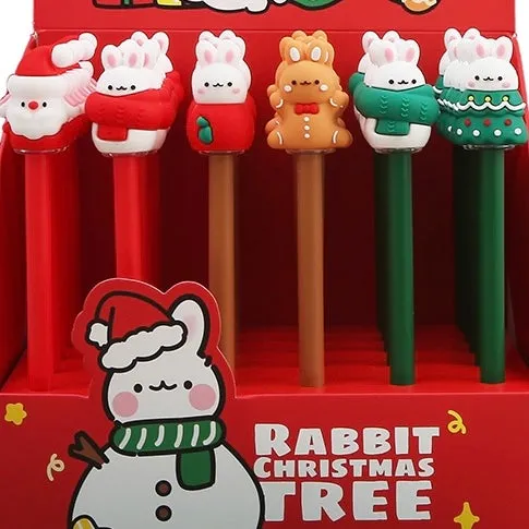 X 22586 CHRISTMAS BUNNY GEL PEN-DISCONTINUED