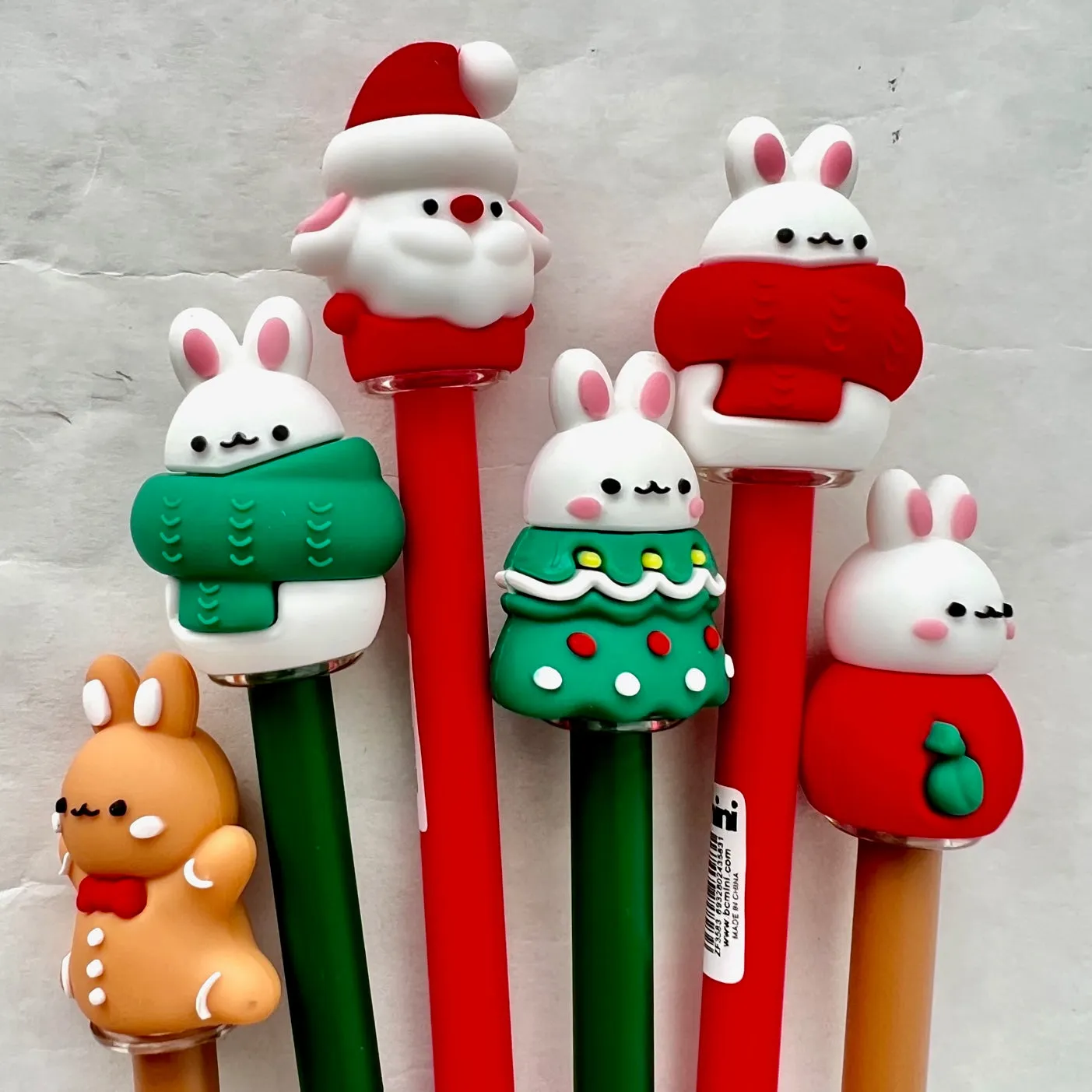 X 22586 CHRISTMAS BUNNY GEL PEN-DISCONTINUED