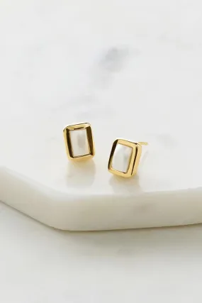 ZAFINO - Sierra Stud Earrings - Pearl